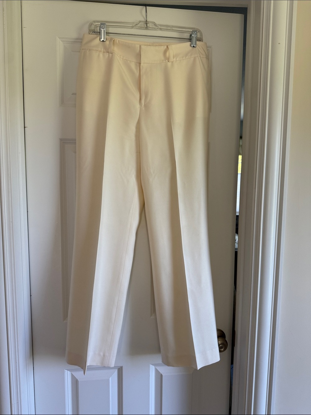 Ralph Lauren Fully Lined Cream Silk Trousers Size 8